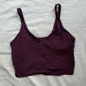 lululemon athletica Dark Purple Crop Top